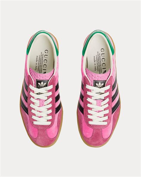 gucci adidas sneakers pink|Gucci Adidas sneakers gazelle.